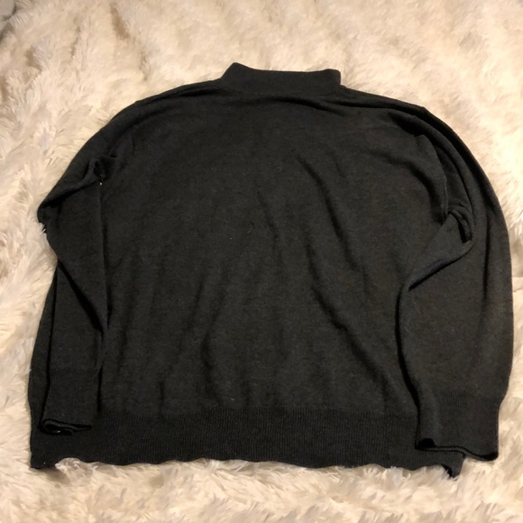 Emporio Sartoriale gray Capri zip sweater XL NWT - Picture 10 of 13